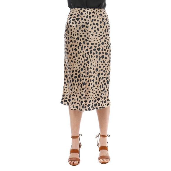 Realisation Par The Naomi Skirt In Wild Things Slip - XS - Leopard Print
